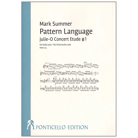 Summer, M.: Pattern Language – Julie-O Concert Etude No.1