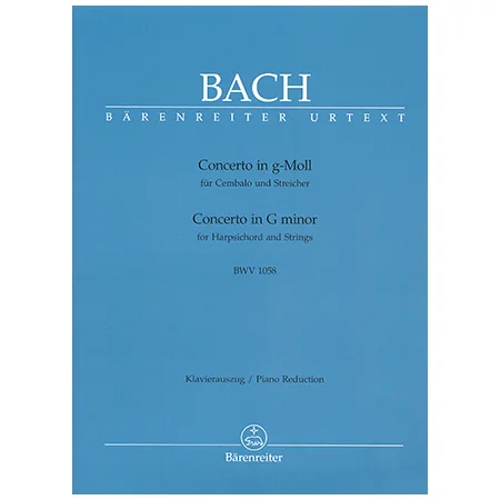 Bach, J. S.: Cembalokonzert BWV 1058 g-Moll
