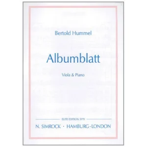Hummel, B.: Albumblatt