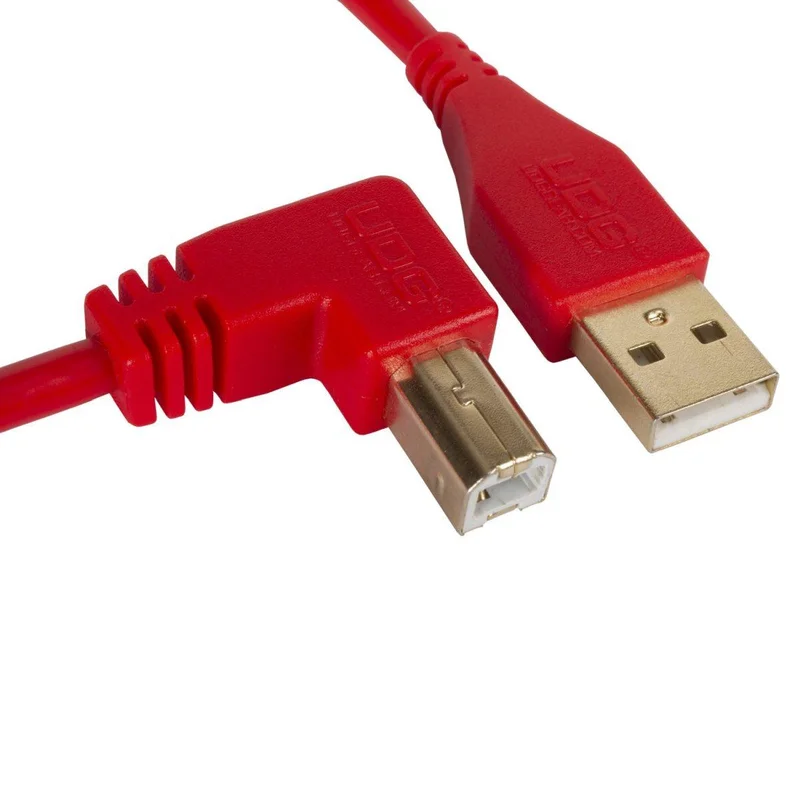 Udg u95005rd – ultimate cavo usb 2.0 a-b red angled 2m
