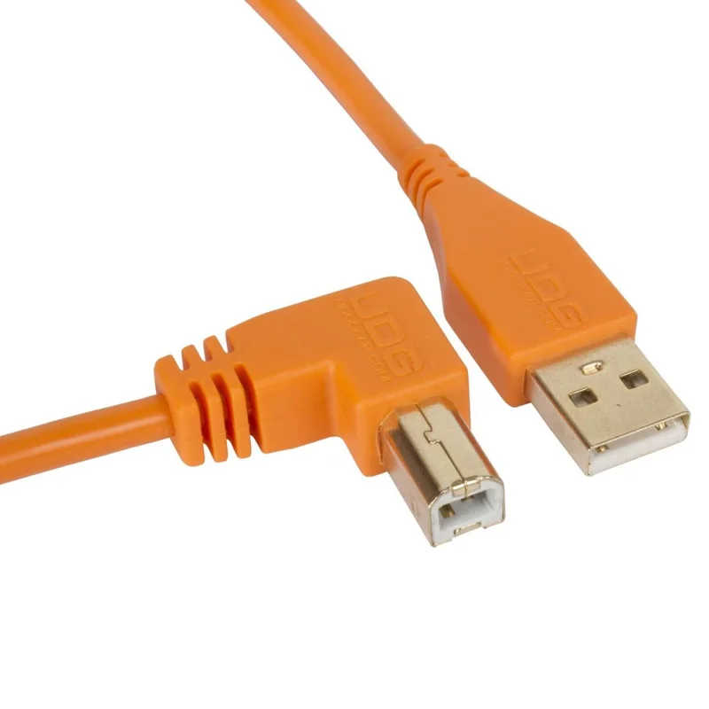Udg u95006or – ultimate cavo usb 2.0 a-b orange angled 3m