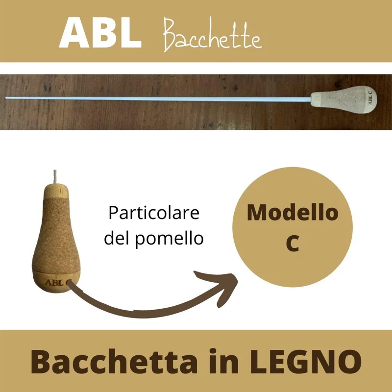 W16 Bacchetta per direttore d’orchestra in legno Modello C