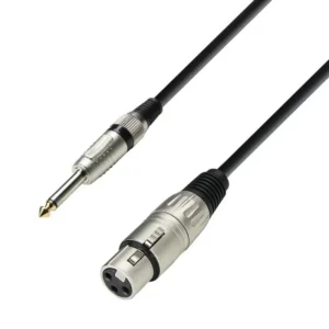 ADAM HALL K3 MFP 0300 Cavo Microfono XLR femmina a Jack mono da 6,3 mm 3 m