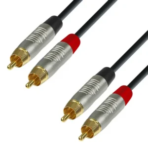 ADAM HALL K4 TCC 0150 CAVO REAN 2 RCA M / 2 RCA M 1,5mt