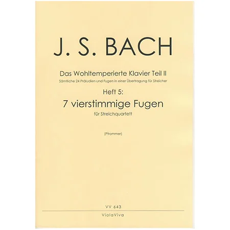 Bach, J. S.: 7 vierstimmige Fugen aus dem Wohltemperierten Klavier Teil II