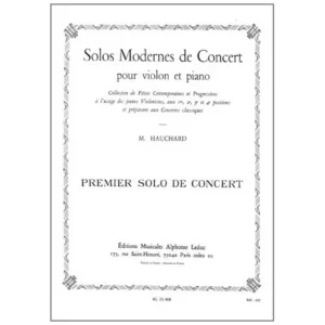 Hauchard, M.: Solo moderne de concert no. 1
