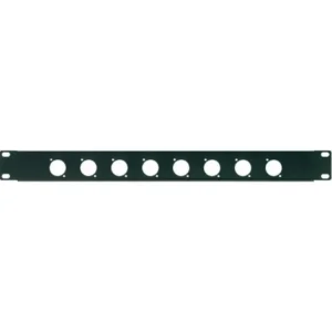 PROEL RK8N Pannello forato 1 unit rack con 8 fori di montaggio per connettori da incasso XLR/SPEAKON