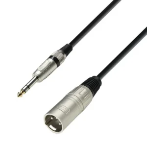 ADAM HALL K3 BMV 0100 Cavo Microfono XLR maschio a Jack stereo da 6,3 mm 1 m