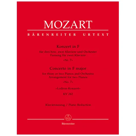 Mozart, W. A.: Klavierkonzert Nr. 7 KV 242 F-Dur »Lodron-Konzert«
