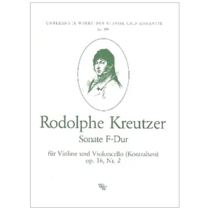 Kreutzer, R.: Sonate F-Dur op.16,2 für Violine und Violoncello (Kontrabass)
