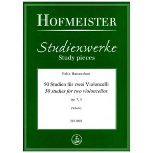 Battanchon, F.: 50 Studien für zwei Violoncelli Op. 7/3 (Nr. 40-50)