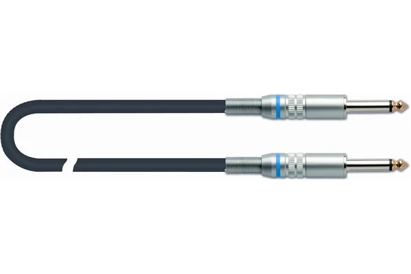 QUIKLOK S/210-3 BK CAVO ASSEMBLATO JACK /JACK 3 METRI SERIE PROFESSIONAL SILVER S-210-3-BK