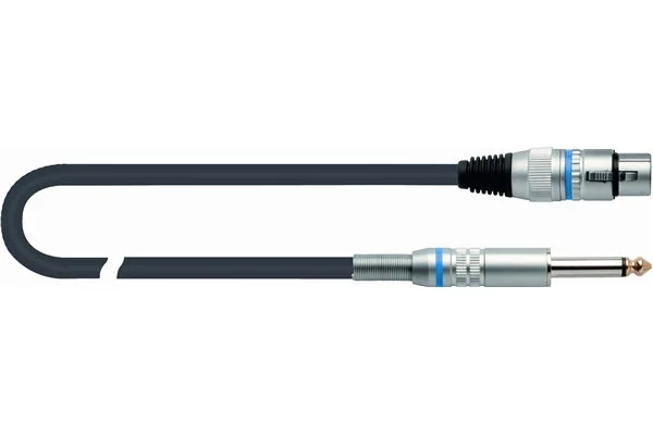 QUIKLOK CM/181 4,5 BK Cavo assemblato XRL femmina /Jack 6.3 mono 4,5 METRI CM-181-4,5-BK
