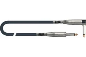 QUIKLOK S2053BK CAVO Serie Standard Silver Jack 90° /Jack mono 3 METRI S-205-3-BK