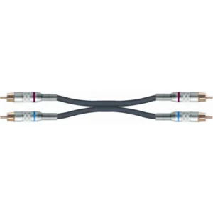 QUIKLOK S/224-1 cavo adattatore 2 rca / 2 rca 1 mt made in italy S-224-1