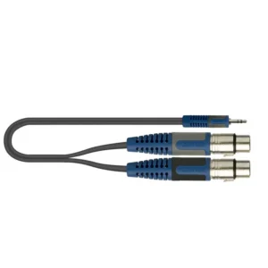 QUIKLOK RKSA1942 Cavo adattatore Jack Stereo 3,5 mm – 2 XLR femmina. 2 m rksa/194-2