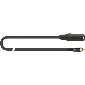 QUIKLOK 30.02119 MCR/617K-2 BK CAVO XLR/RCA CANNON MASCHIO RCA 2 MT MCR-617K-2-BK