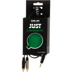 QUIKLOK JUST/J352RCA-2 CAVO DA MINI JACK 3,5 STEREO/ A 2 RCA 2 MT
