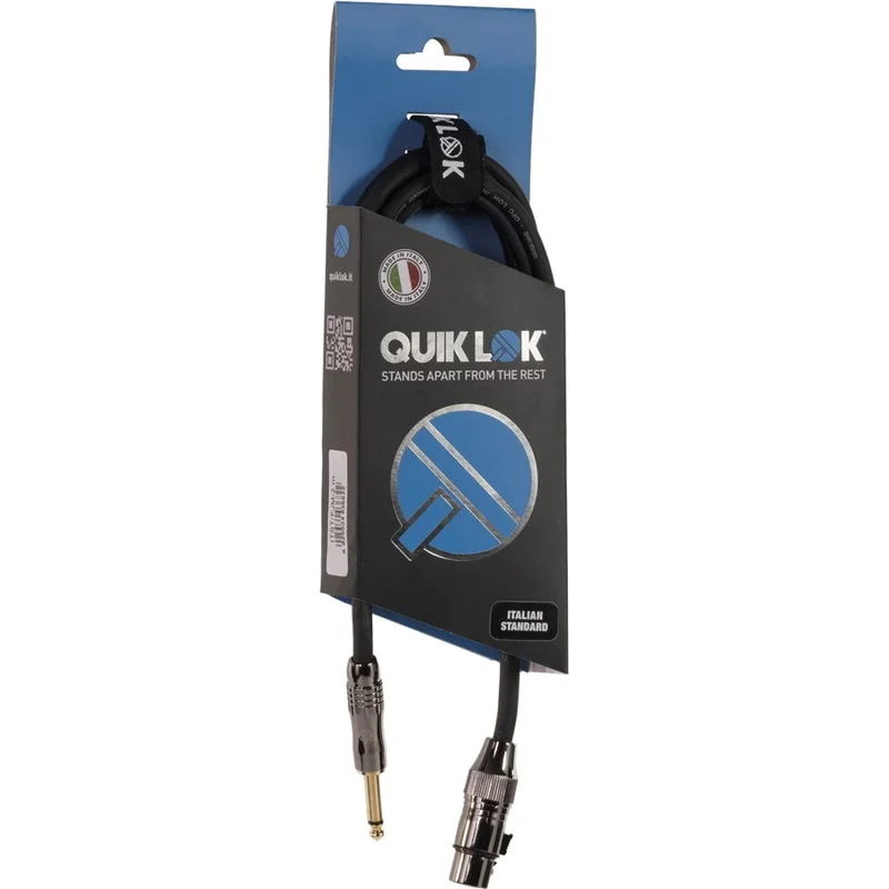 QUIKLOK ITST/FJM-3 CAVO XLR FEMMINA/ JACK 6,3 MONO LUNGHEZZA 3 MT