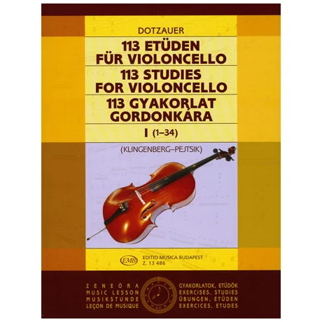Dotzauer, J.J.F.: 113 Etüden Band 1