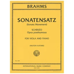 Brahms, J.: Violinsonatinensatz und Scherzo Op.posth.
