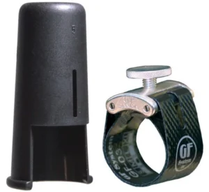 GEWA 735910 GF-MAXIMA MX-08M-BSS-5 FASCETTA LEGATURA SILVER E COPRIBOCCHINO PER SAX SASSOFONO ALTO CONTRALTO