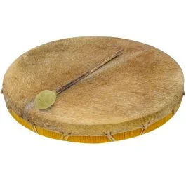 Shaman Drum 60cm Terre’ pelle capra con battente