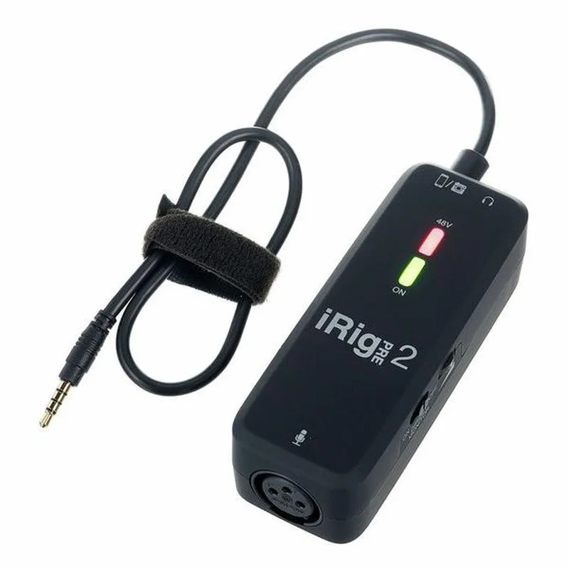 IK MULTIMEDIA iRig PRE 2 – Interfaccia microfonica per iOS, Android e fotocamere DSLR