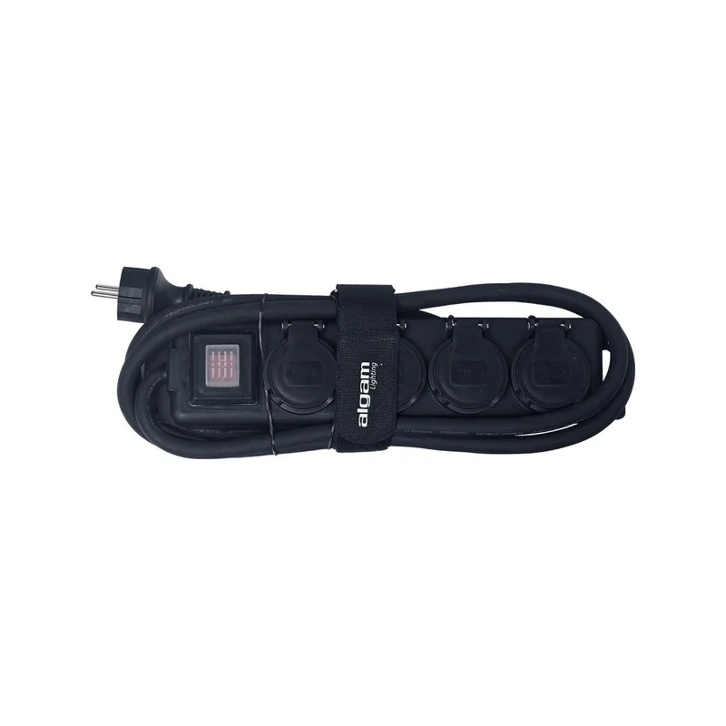 ALGAM LIGHTING MULTI 4IP Multipresa 4 Posti Impermeabile Interruttore