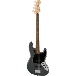 Fender squier affinity jazz lrl bpg charcoal frost metallic basso elettrico 4 corde