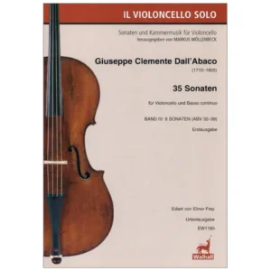 Dall’Abaco, G. C. : 35 Sonaten für Violoncello und B. c. – Band 4 (ABV 32-39)