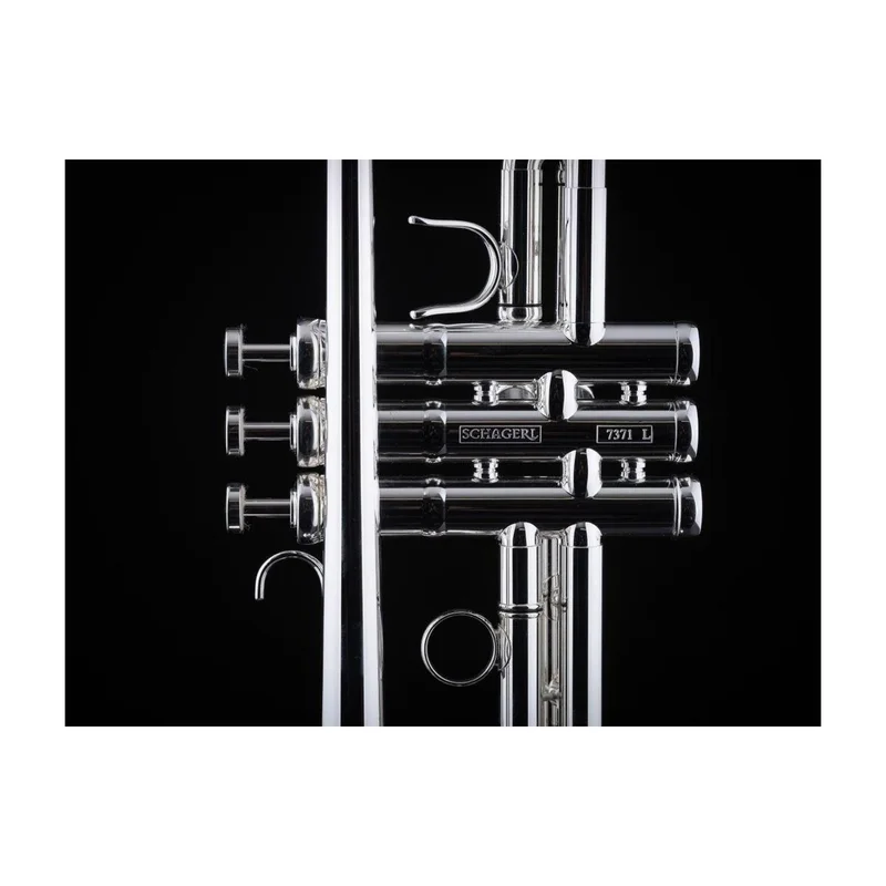 Schagerl 1961 L Meister Tromba in DO Reverse campana Yellow Brass finitura RAW