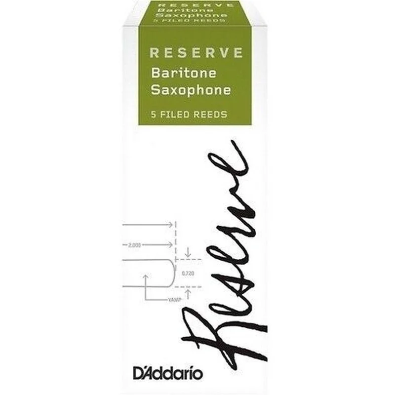 D’addario reserve 5 ance per sax baritono n 2 1/2