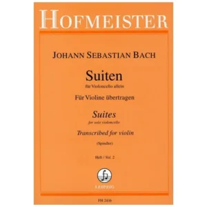 Bach, J. S.: Cello-Suiten für Violine Heft 2