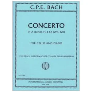 Bach, C. Ph. E.: Violoncellokonzert Wq. 170 a-Moll