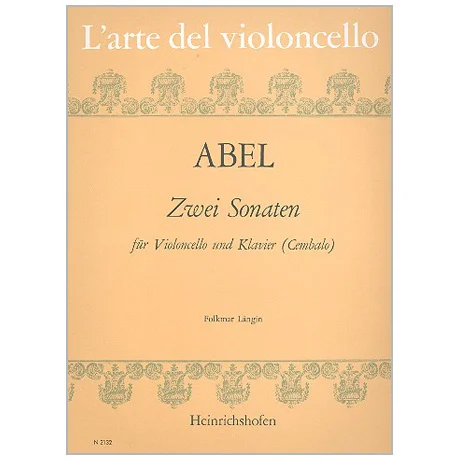 Abel, K. F.: 2 Violoncellosonaten WKO 147 und 148