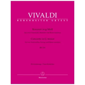 Vivaldi, A.: Konzert für 2 Violoncelli, Streicher und Basso continuo RV 531 g-Moll