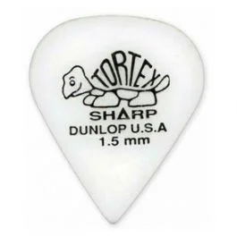 Dunlop 412p1.5 tortex sharp white