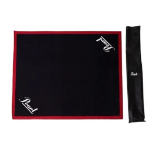 PEARL PPBRBRLG TAPPETO PER BATTERIA 200X180cm NERO CON BORDO ROSSO