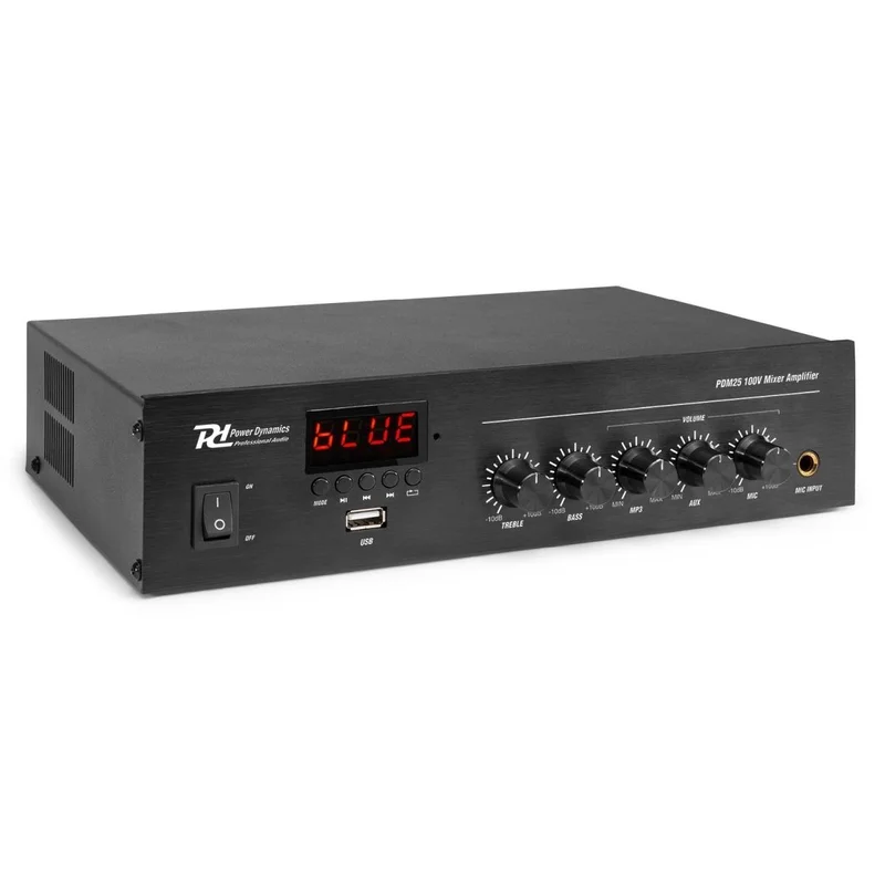 POWER DYNAMICS PDM25 100V Mixer-Ampl. 25W BT/MP3