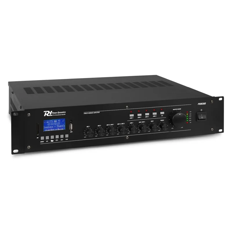 POWER DYNAMICS PRM360 100V 4Z Mixer-Amplifier 360W