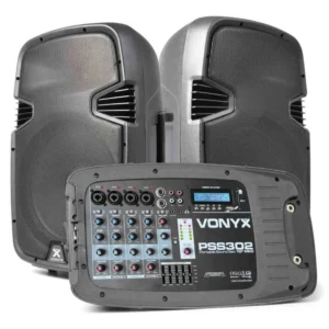 VONYX PSS302 SET AUDIO PORTATILE 10″ SD/USB/MP3/BT CON SUPPORTI