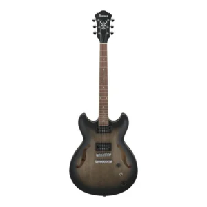 Ibanez as53tkf transparent black flat chitarra semiacustica