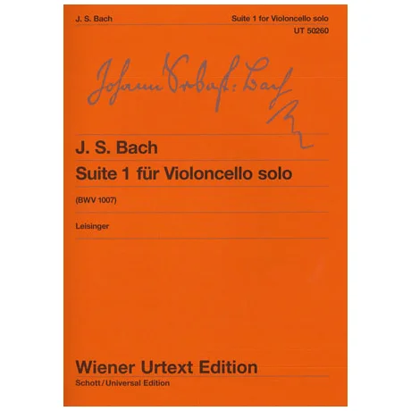 Bach, J. S.: Cello-Suite Nr. 1 BWV 1007 G-Dur