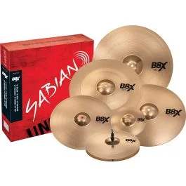 Set Piatti Sabian B8X Complete set Splash 10″ HH 14″ Crash 16″/18″ China 18″ Ride 20″