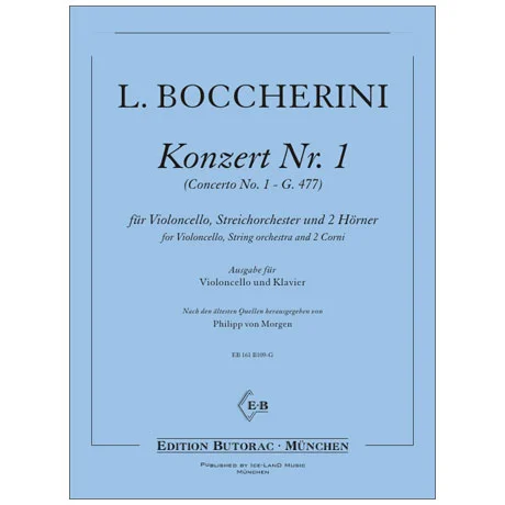 Boccherini, L.: Violoncellokonzert Nr. 1 G 477 C-Dur