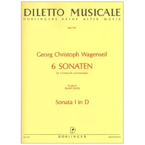 Wagenseil, G. C.: 6 Sonaten Band 1 Nr. 1 D-Dur