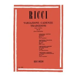Ricci Variazioni Cadenze 2 Voci Maschili