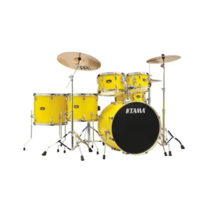 TAMA IP62H6W-ELY Imperialstar 6-pezzi Kit Completo cassa 22 & Meinl HCS Bronze cymbals ELECTRIC YELLOW