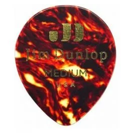 Dunlop 485p-05md celluloid teardrop, shell medium players pack/12